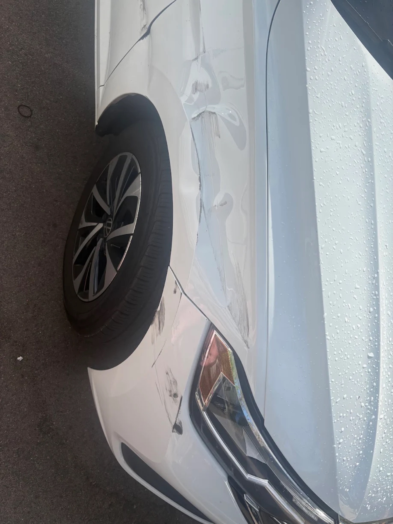 Vehicle before body repair